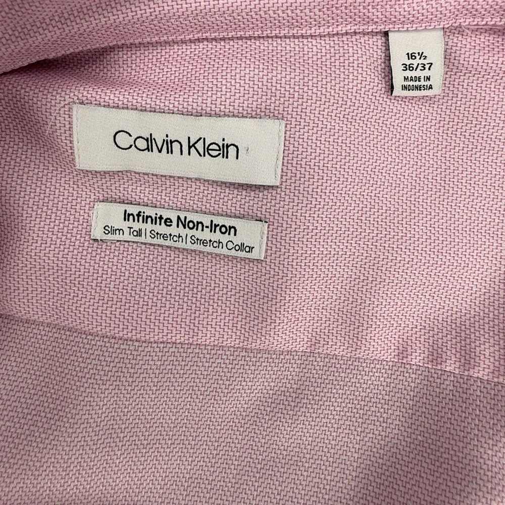 Calvin Klein Infinite Non-Iron Dress Shirt – Pink – Size 16½ 36/37 NWT!